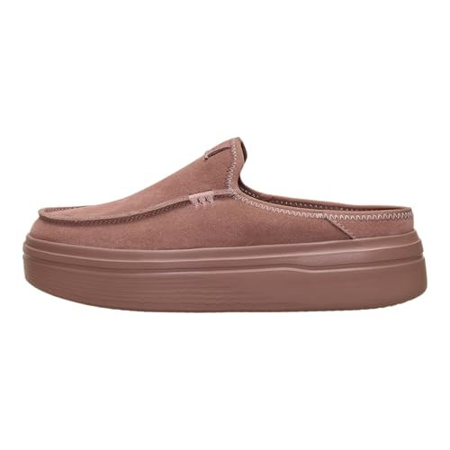 HEYDUDE Women's Austin Lift Platform Mule Brown/Brown Size 11 | Casual Slip-On Shoes | Lightweight, Comfortable, Stylish Everyday Footwear | Amazon (US)