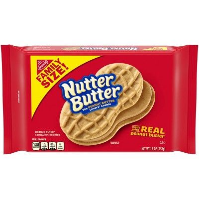 Nutter Butter Peanut Butter Sandwich Cookies - Family Size - 16oz | Target