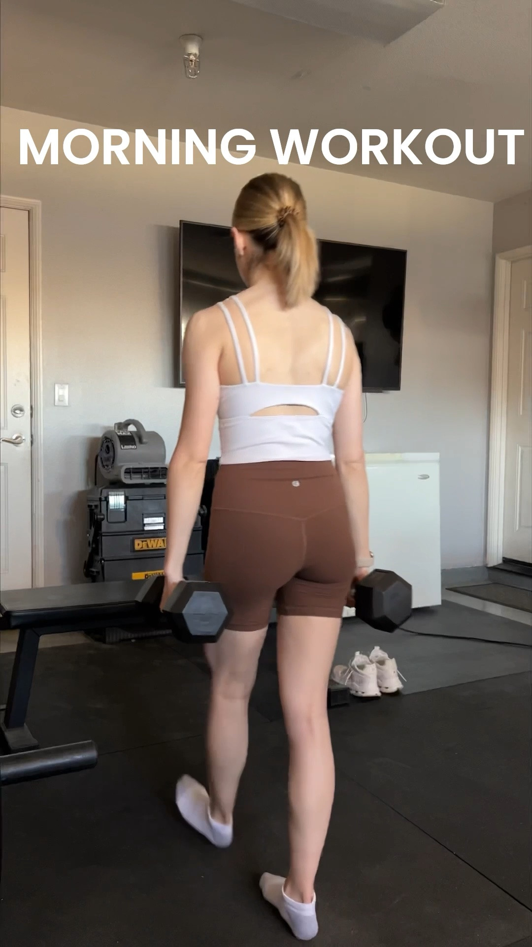 today’s workout outfit! 🤍
tank top - size small 
shorts - size small (code REESE15)
shoes - size 7

#LTKootd #LTKfitnessgoals #LTKActive
