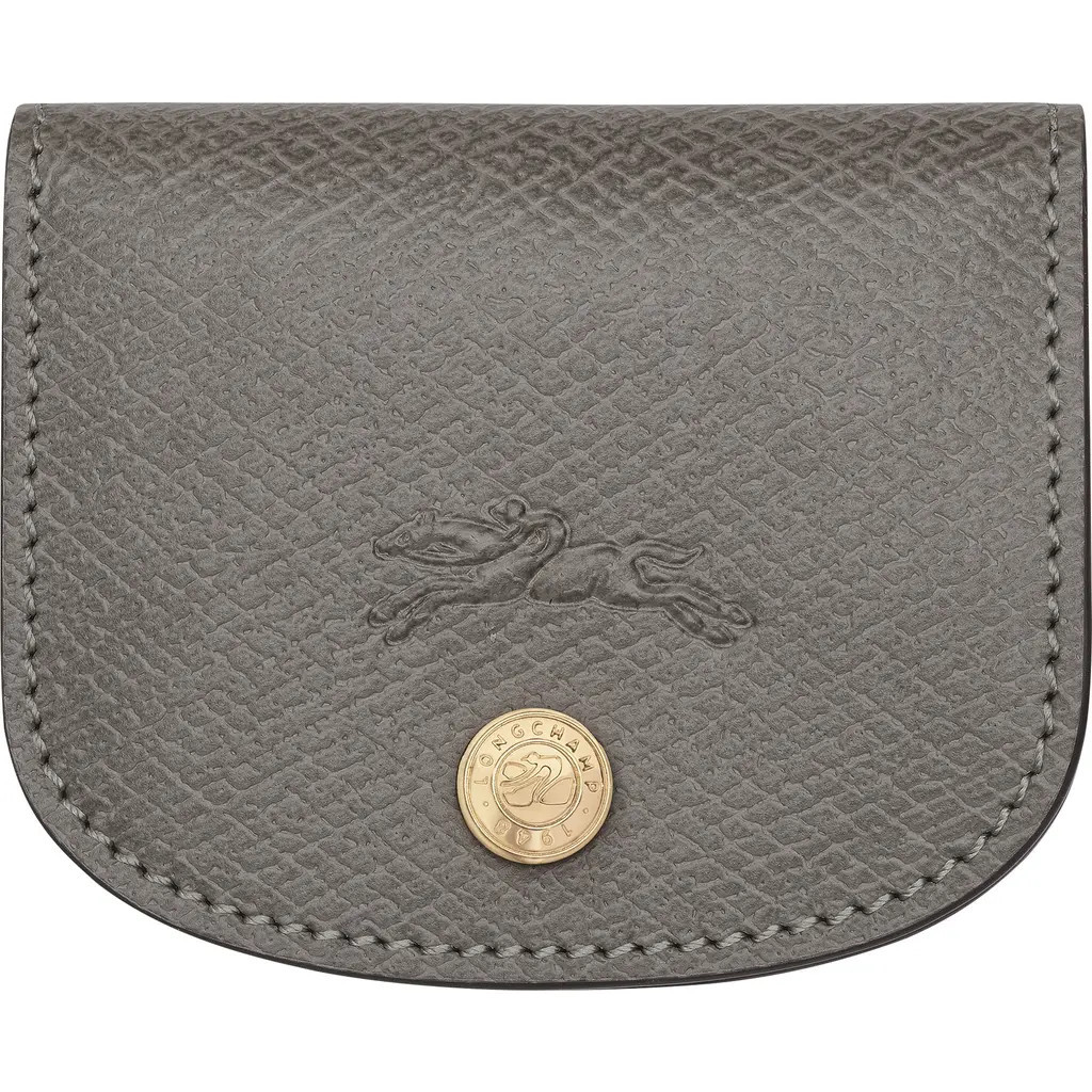 Longchamp Épure Leather Card Case in Turtledove at Nordstrom | Nordstrom