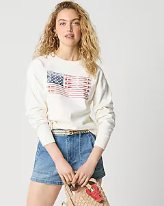 Oar flag graphic sweatshirt | J.Crew Factory
