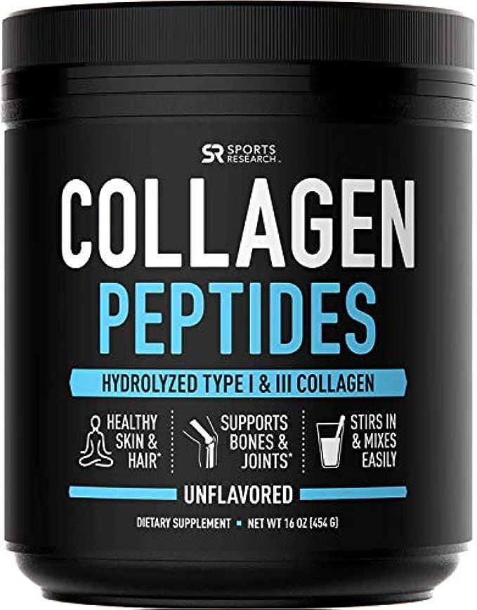 Collagen Peptides Powder (16oz) | Grass-Fed, Certified Paleo Friendly, Non-Gmo and Gluten Free - Unf | Amazon (US)
