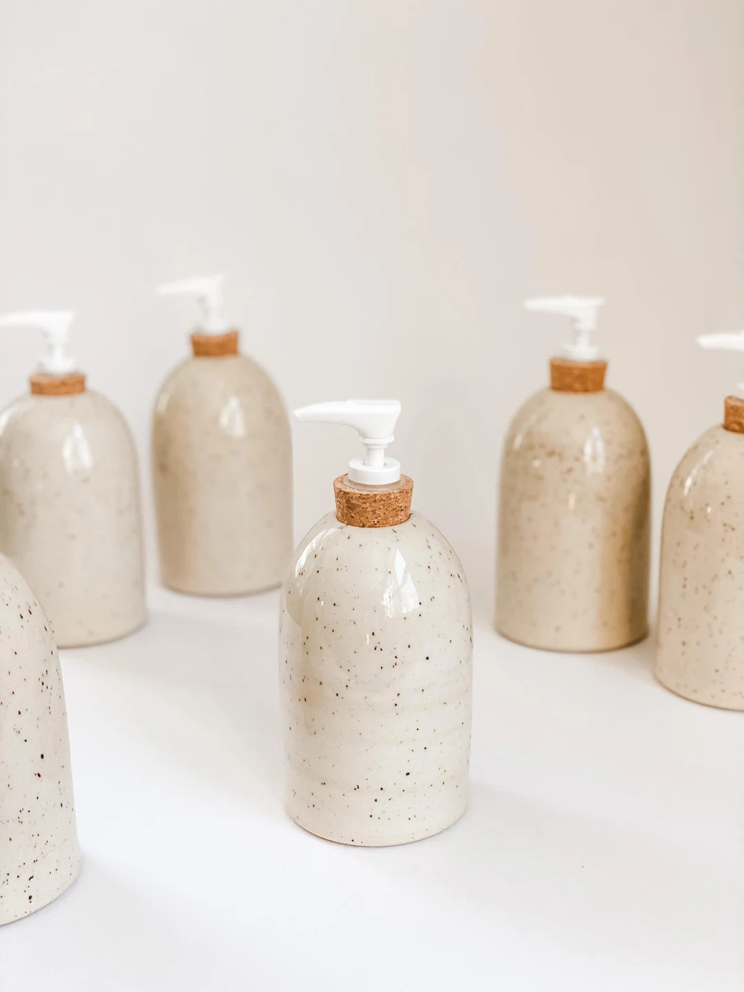 Handmade Speckled Stoneware Soap Dispenser: Minimalist Ceramic Pottery - Etsy | Etsy (US)