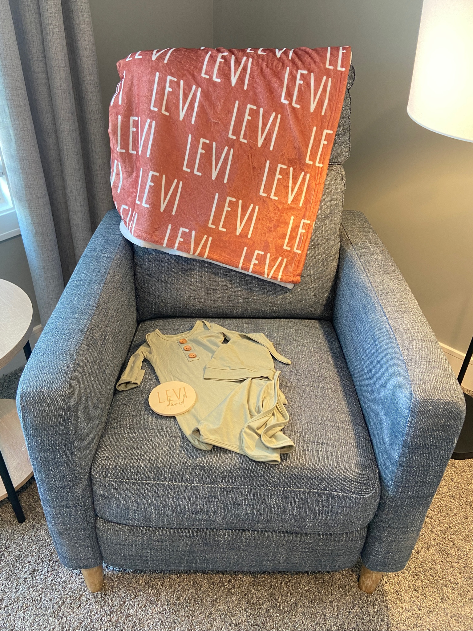 Some items we got from Caden Lane that I love so much! This little wooden name sign, softest personalized blanket, and cute little gown with hat! #cadenlanepartner #ad #gifted 

@caden_lane_baby

#LTKFind #LTKbump #LTKbaby