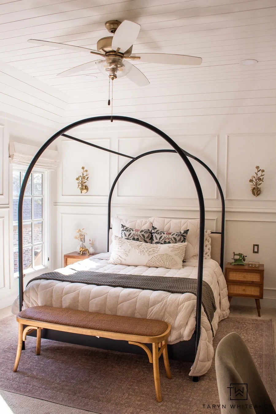 Bedroom inspiration with the prettiest mix of modern and vintage 🤍 The statement canopy bed, layered neutral bedding and warm wood accents make this room feel so unique and inviting.

#LTKSeasonal #LTKHome