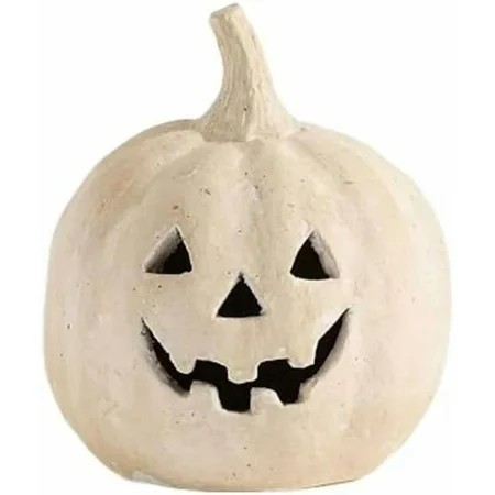 Hand-Carved Ceramic Pumpkin – Artisan Jack-O’-Lantern for Fall Harvest, Porch & Vintage Halloween Decorations | Walmart (US)