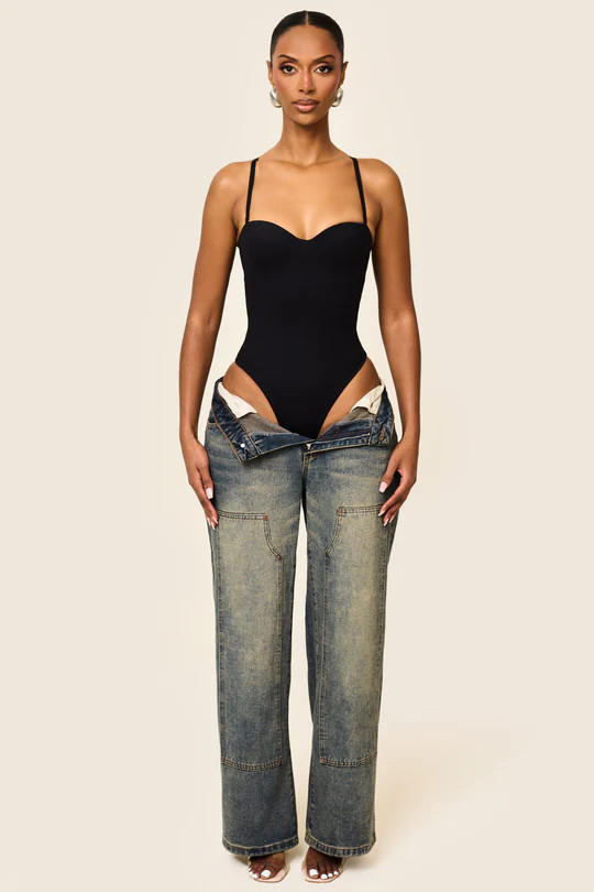 The Sculpt Bodysuit in Black | Mars The Label