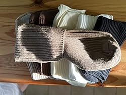 MarJunSep Women’s Cute Cotton Crew Socks Neutral Aesthetic Slouchy Boot Dress Socks Women Girls... | Amazon (US)