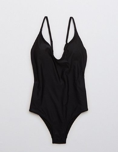 Aerie Ballet Scoop One Piece Swimsuit | American Eagle Outfitters (US & CA)