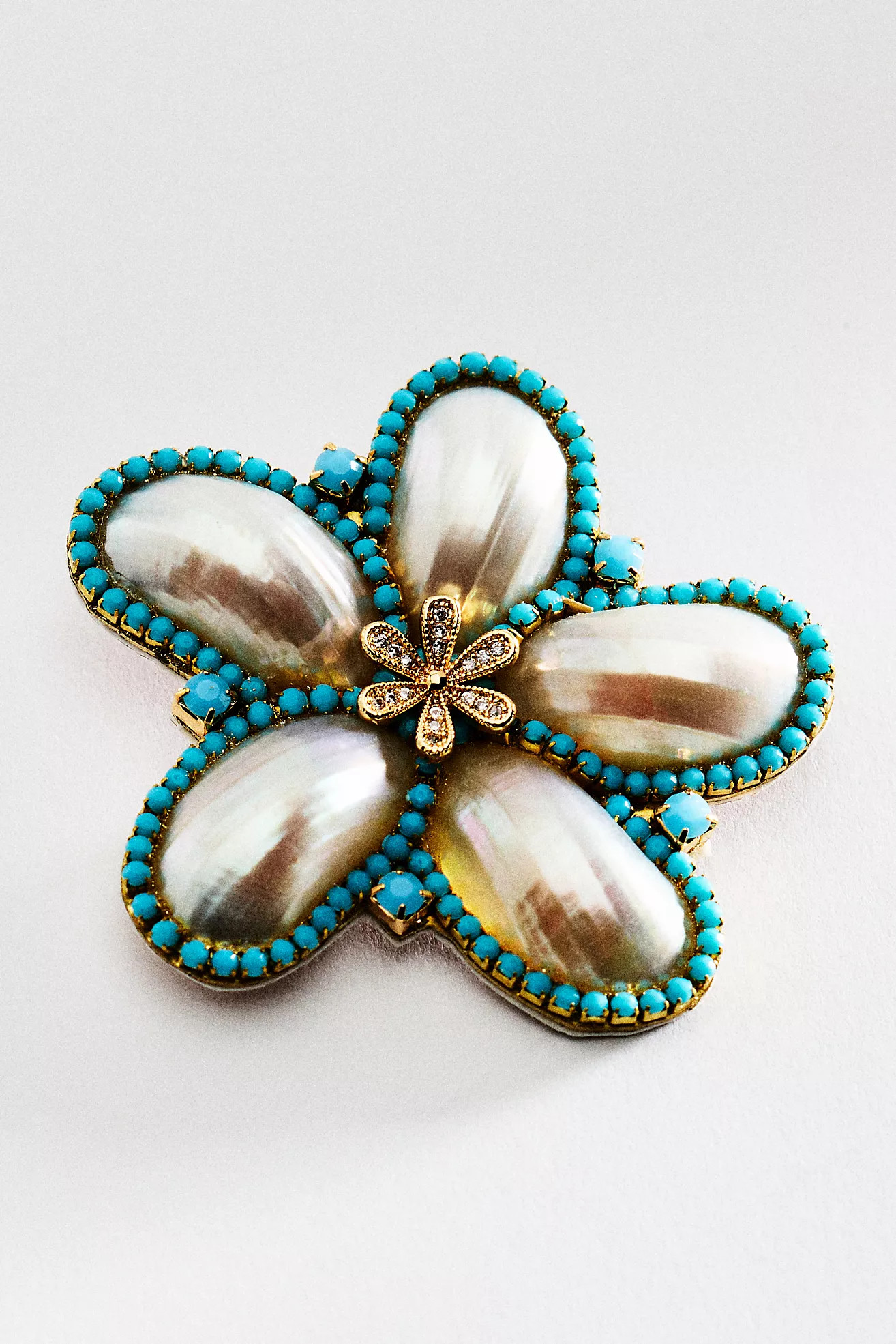 Beaded Fleur Brooch | Anthropologie (US)