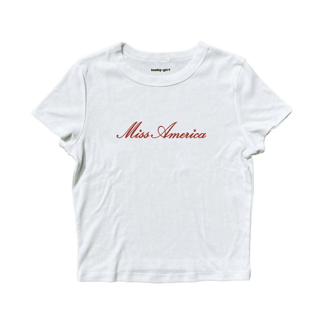 Miss America Baby Tee Country Concert Cropped Graphic Tee Country Music Shirt - Etsy | Etsy (US)