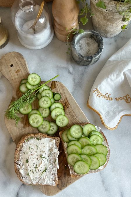 Kitchen essentials // salt cellar, small cutting board, cute scallop napkins 〰️

#LTKunder50 #LTKhome