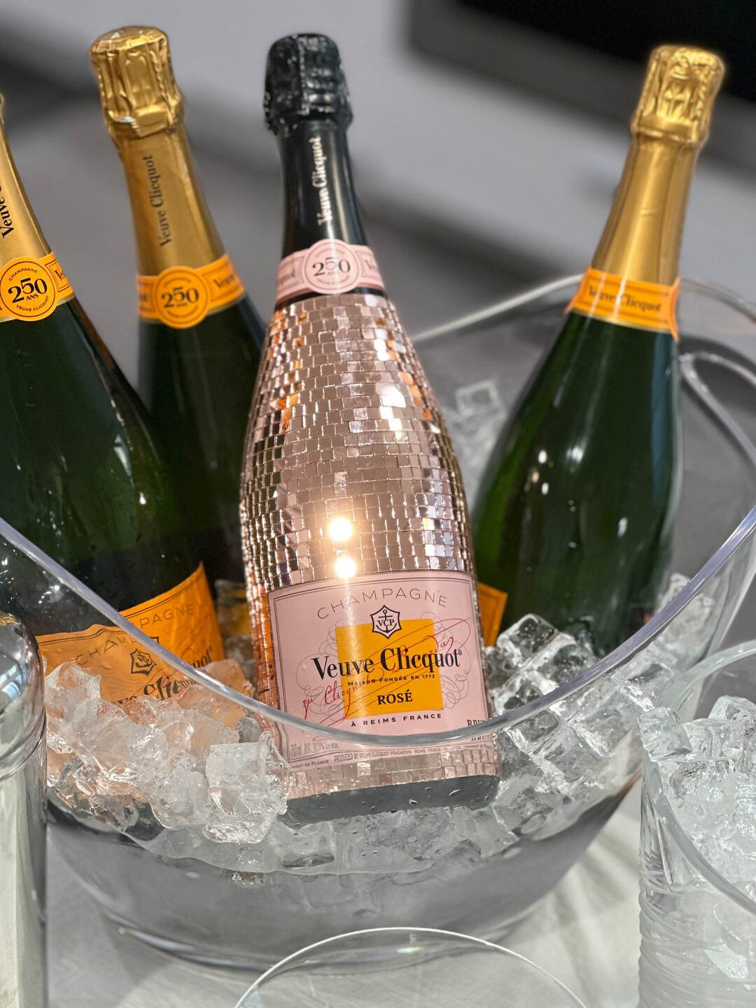 Disco ball champagne bottle | Etsy (US)