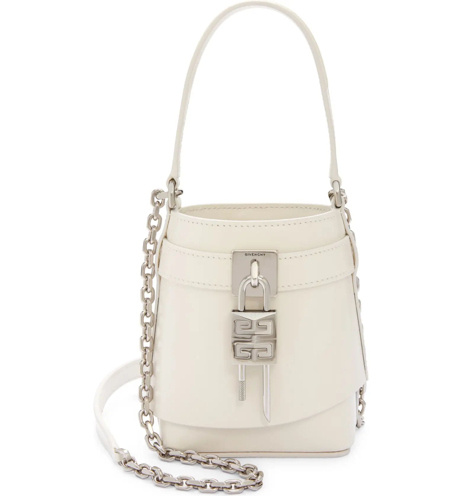 Givenchy Micro Shark Lock Leather Bucket Bag | Nordstrom | Nordstrom