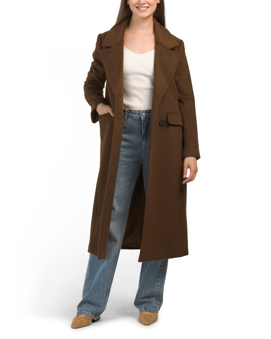 Wool Blend Maxi Coat | TJ Maxx