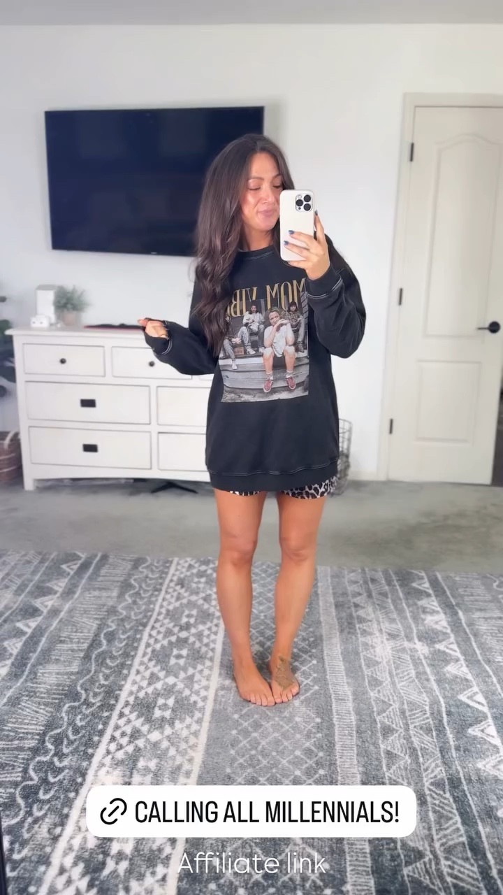 Calling all millennials. 90s sitcom mom graphic sweatshirt. Perfectly oversized and could make for a Mother’s Day gift 

#LTKmomlife #LTKMothersDay #LTKootd