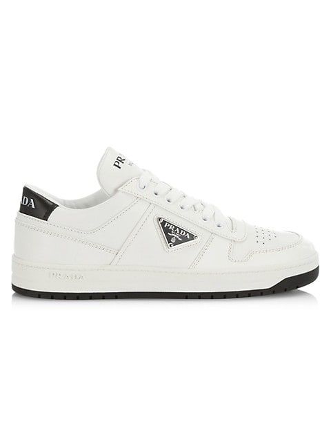 Prada Downtown Leather Low-Top Sneakers | Saks Fifth Avenue