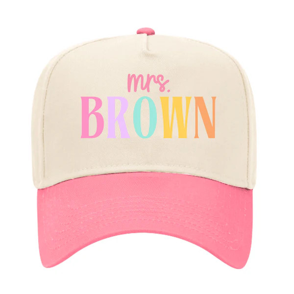Personalized Teacher Trucker Hat | Sprinkled With Pink
