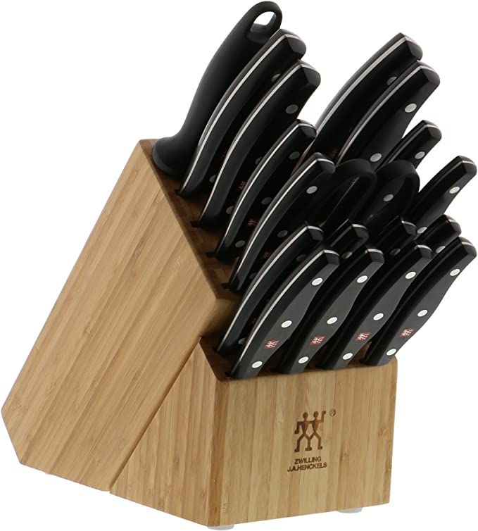 ZWILLING Twin Signature 19-Piece German Knife Set with Block, Razor-Sharp, Made in Company-Owned ... | Amazon (US)