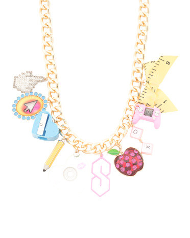 School Supplies Charms Necklace | TJ Maxx