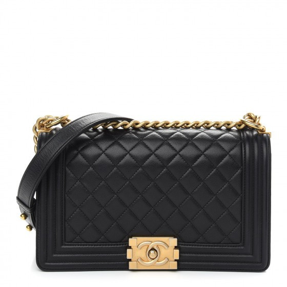 CHANEL

Caviar Quilted Medium Boy Flap Black | Fashionphile