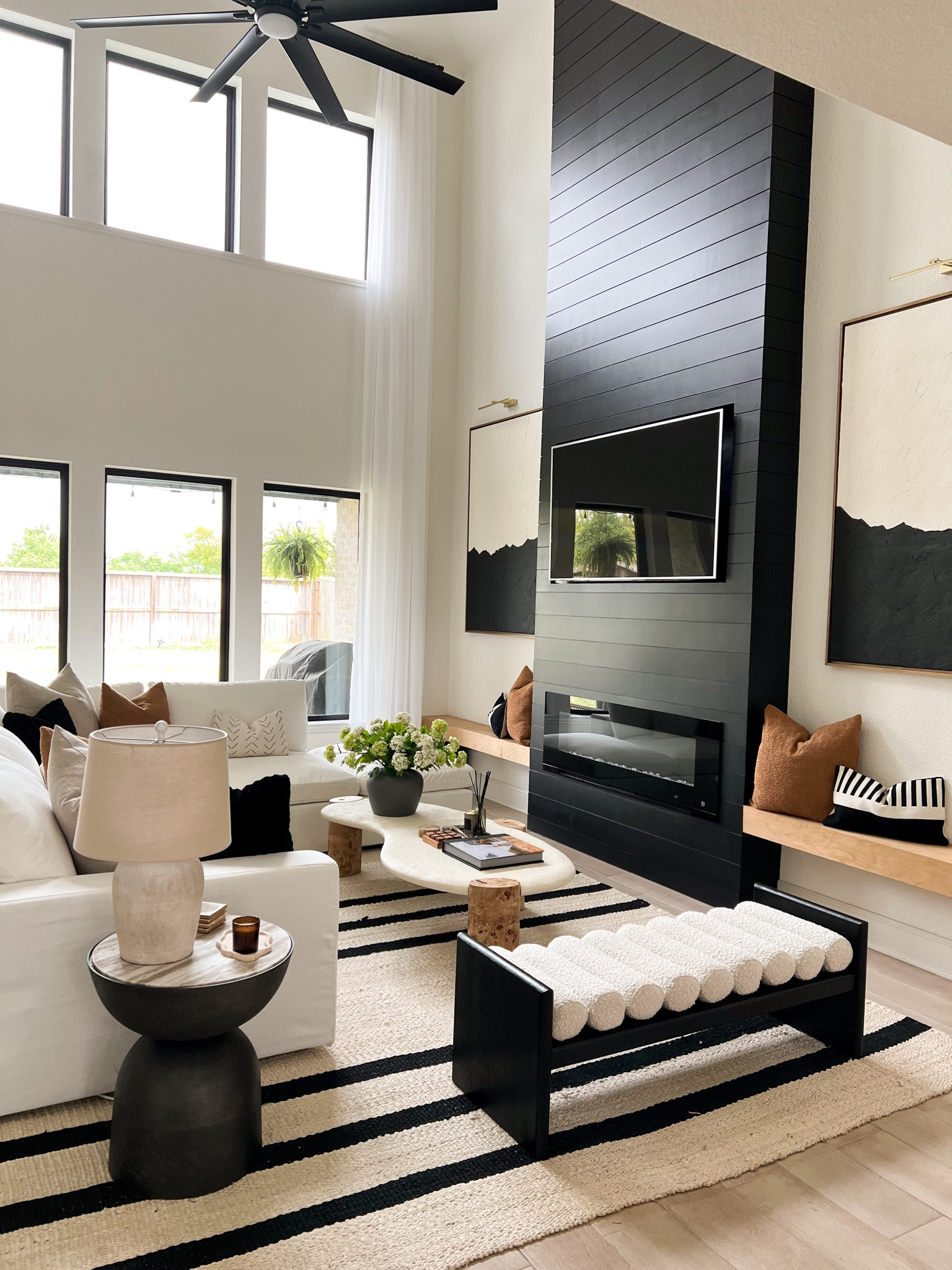Living room decor. Home decor. Modern farmhouse home decor.  Accent table. Coffee table. Accent chairs. Sectional. 

#LTKfindsunder100 #LTKhome #LTKstyletip