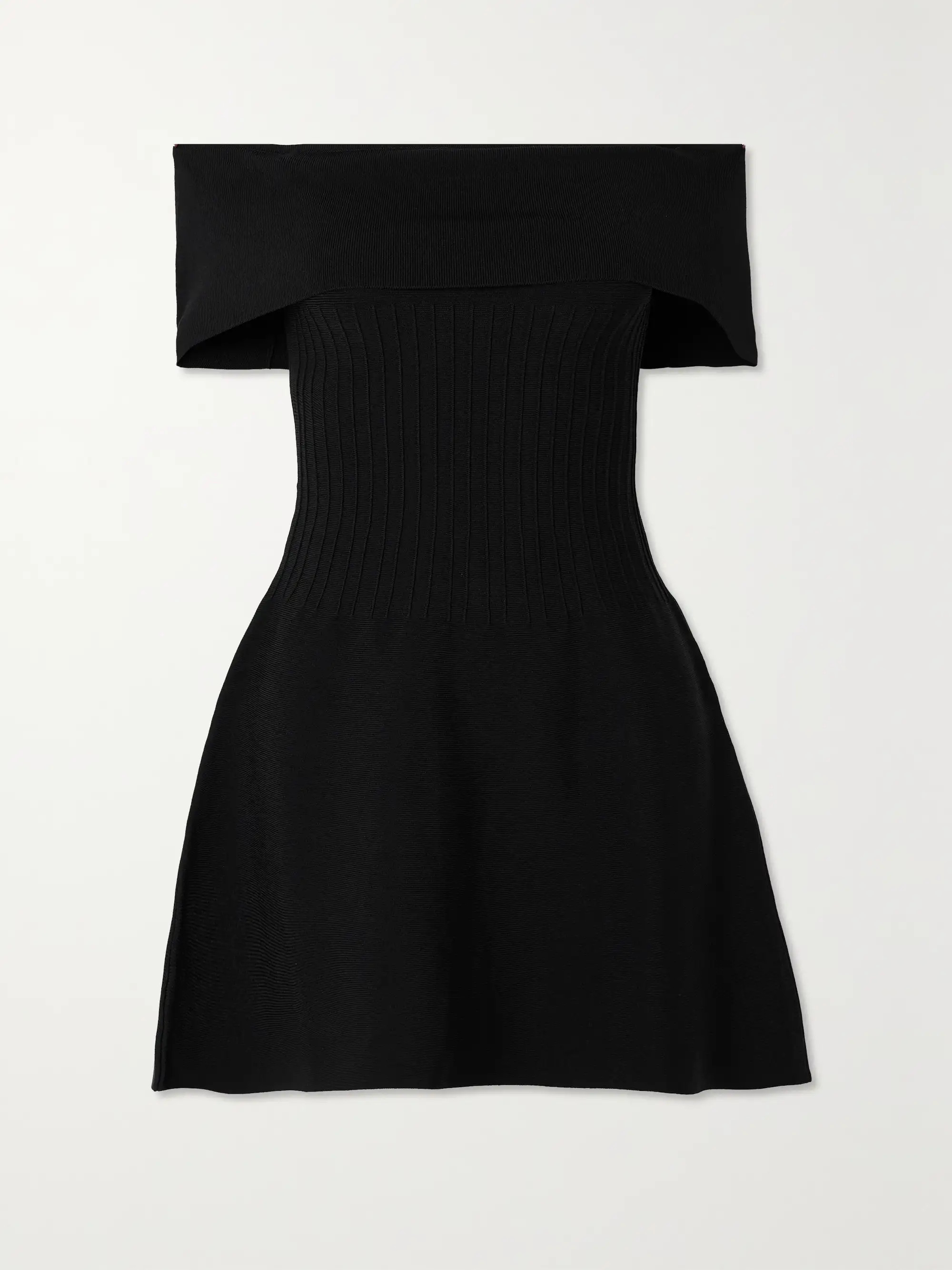 Artistry off-the-shoulder stretch-knit mini dress | NET-A-PORTER (US)