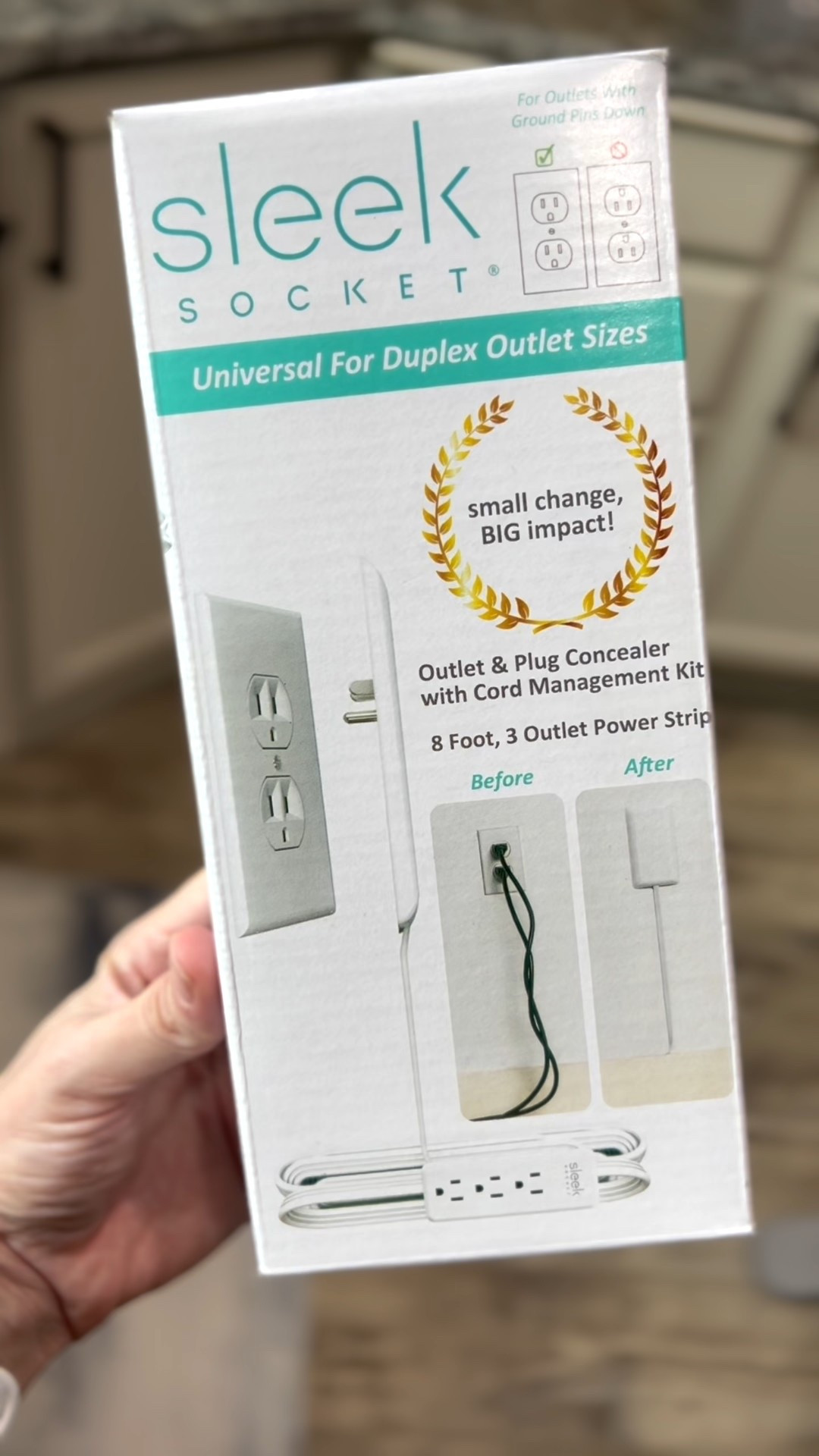 Say goodbye to bulky plugs and cord clutter 👋
This Slim Socket Original Ultra Thin Outlet Concealer is one of those why didn’t I buy this sooner home finds.

✔️ Hides outlets completely
✔️ Flat, wall-hugging extension cord
✔️ Perfect for kitchens, small spaces & behind furniture
✔️ No tools required
✔️ Includes adhesive cord concealer kit
✔️ Turns one outlet into THREE

It blends right into the wall and instantly makes your space look cleaner, safer, and more polished. A must-have for anyone who loves a clutter-free, aesthetic home 🤍

👉 Linked here -> such a smart home upgrade

#LTKSaleAlert #LTKHome #LTKmomlife