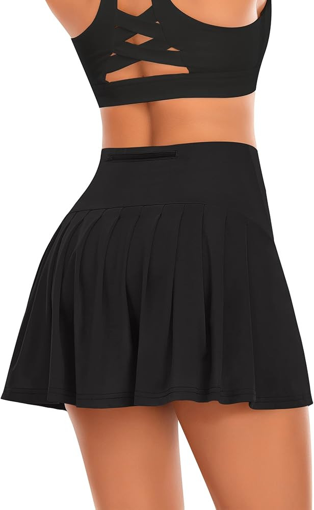 Pleated Tennis Skirts for Women High Waisted Athletic Golf Skorts with Pockets Shorts Running Wor... | Amazon (US)