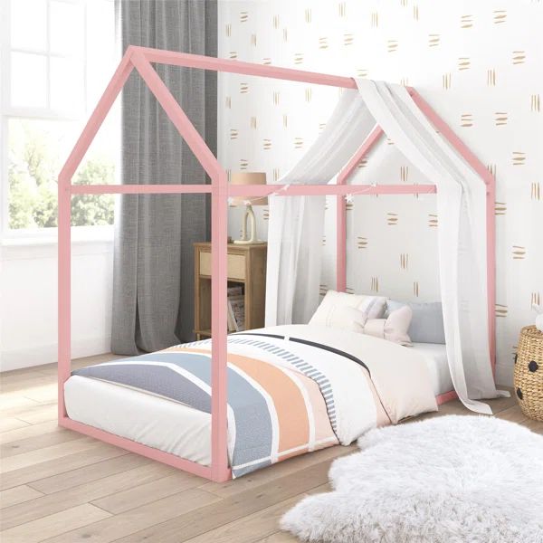 Skyler Metal Montessori House Bed | Wayfair North America