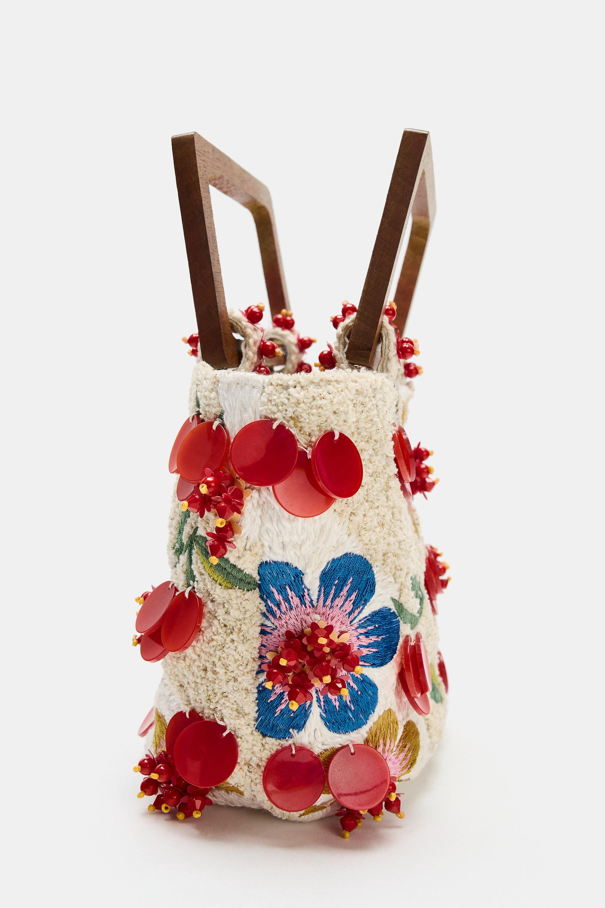MINI EMBROIDERED HANDBAG | Zara UK