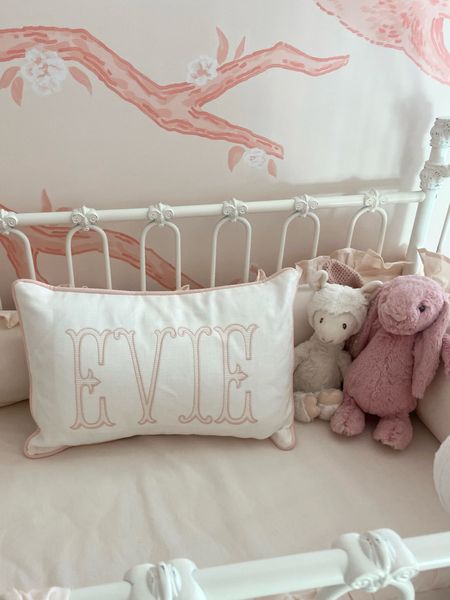 Beautiful embroidered pillow for our sweet girls nursery! This is from a local business in the Houston area. 

Lumbar pillow. Custom pillow. Embroidered pillow. Edelweiss embroidery. Royal monogram. Linen pillow. Nursery reveal. Baby girl nursery. Home decor. Baby shower gift.

#LTKbaby #LTKhome #LTKGiftGuide