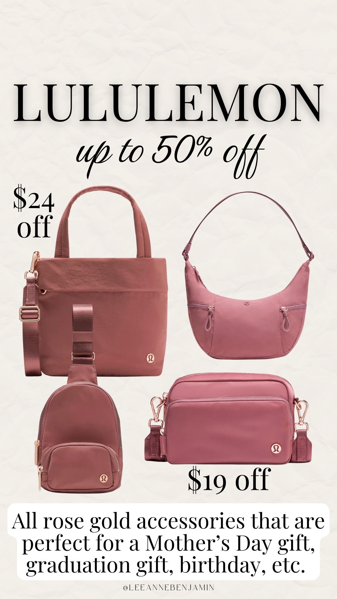 Lululemon bags up to 50% off!!

#LTKSaleAlert #LTKSeasonal #LTKootd