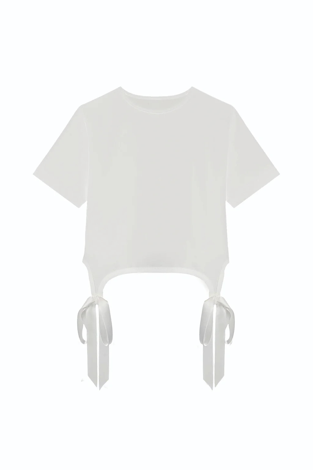 Diana Satin Bow Shirt - White | The Noli Shop