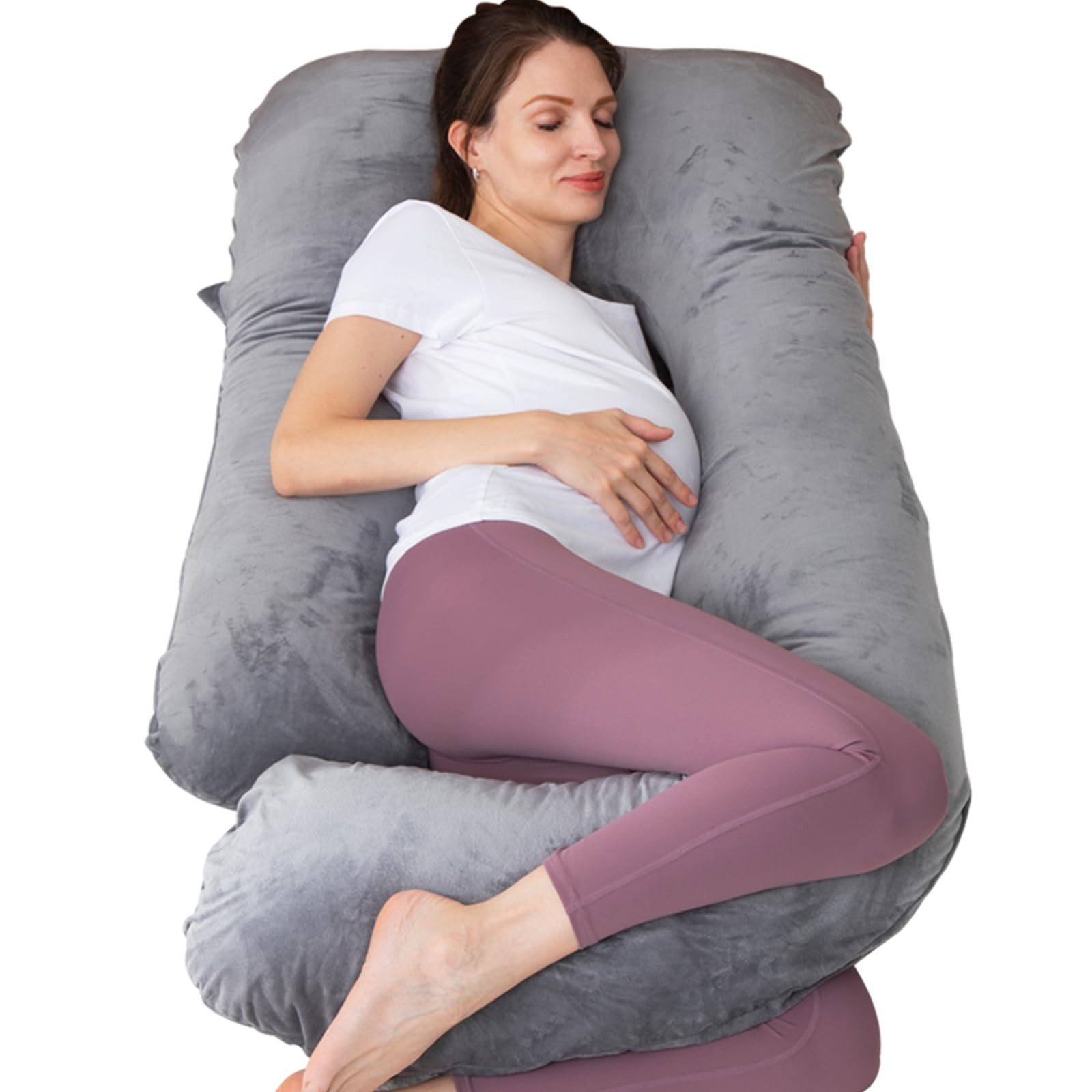 MOON PINE Pregnancy Pillow, U Shaped Full Body Pillow for Maternity Support, Sleeping Pillow with... | Amazon (US)