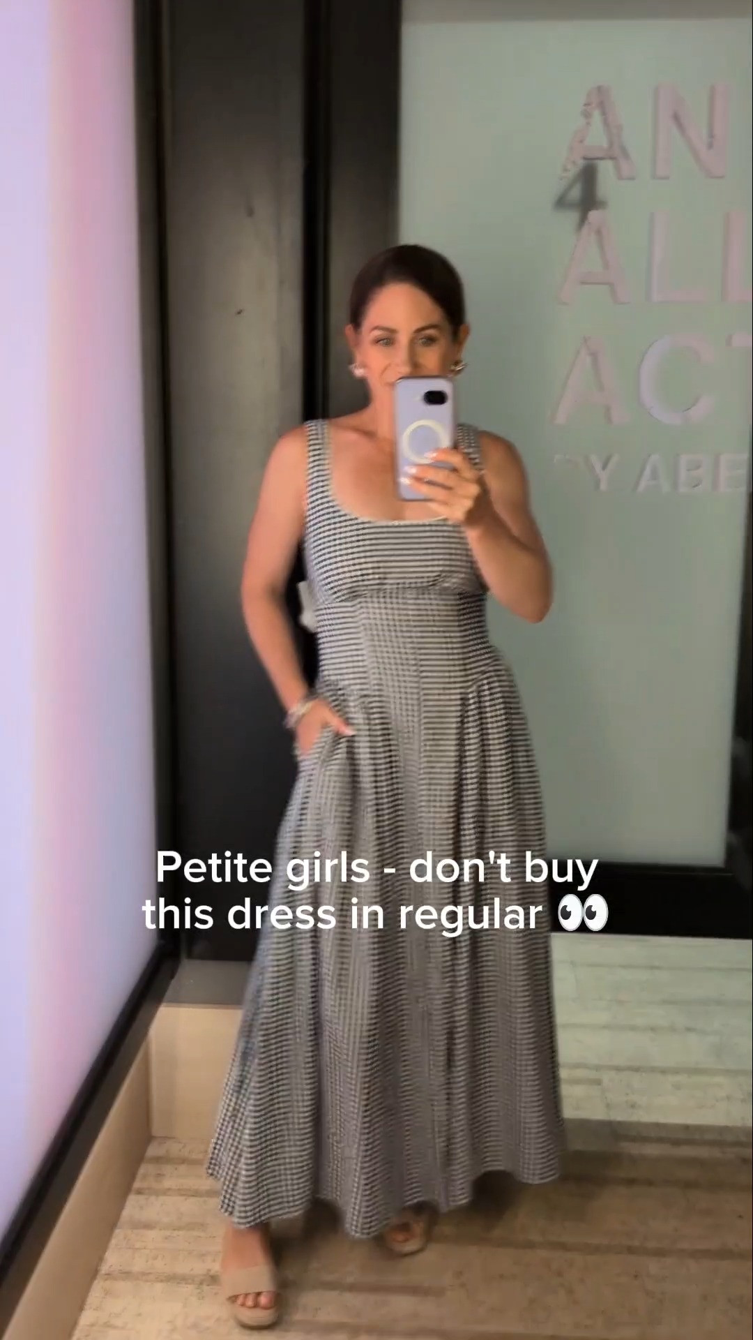 Abercrombie Dylan bra-free dress review on a 4’11 petite frame 👗

If you’re deciding between XS regular vs XXS petite or XS petite, here’s the difference: the regular sizing fit is close, but the straps run long and the waist hits slightly low. The XXS petite or XS petite are ideal—better strap length, a higher waist placement, and a more balanced midi length for petites under 5’.

This linen-blend summer dress also has a built-in bra with removable pads, so you can truly go bra-free (and it actually feels supportive 🙌).

If you’ve been searching for a petite-friendly midi dress, Abercrombie petite sizing, or a bra-free summer dress that flatters a short torso, this is one I highly recommend.

Wearing XXS Petite for reference. 

 #LTKSeasonal #LTKPetite #LTKTravel