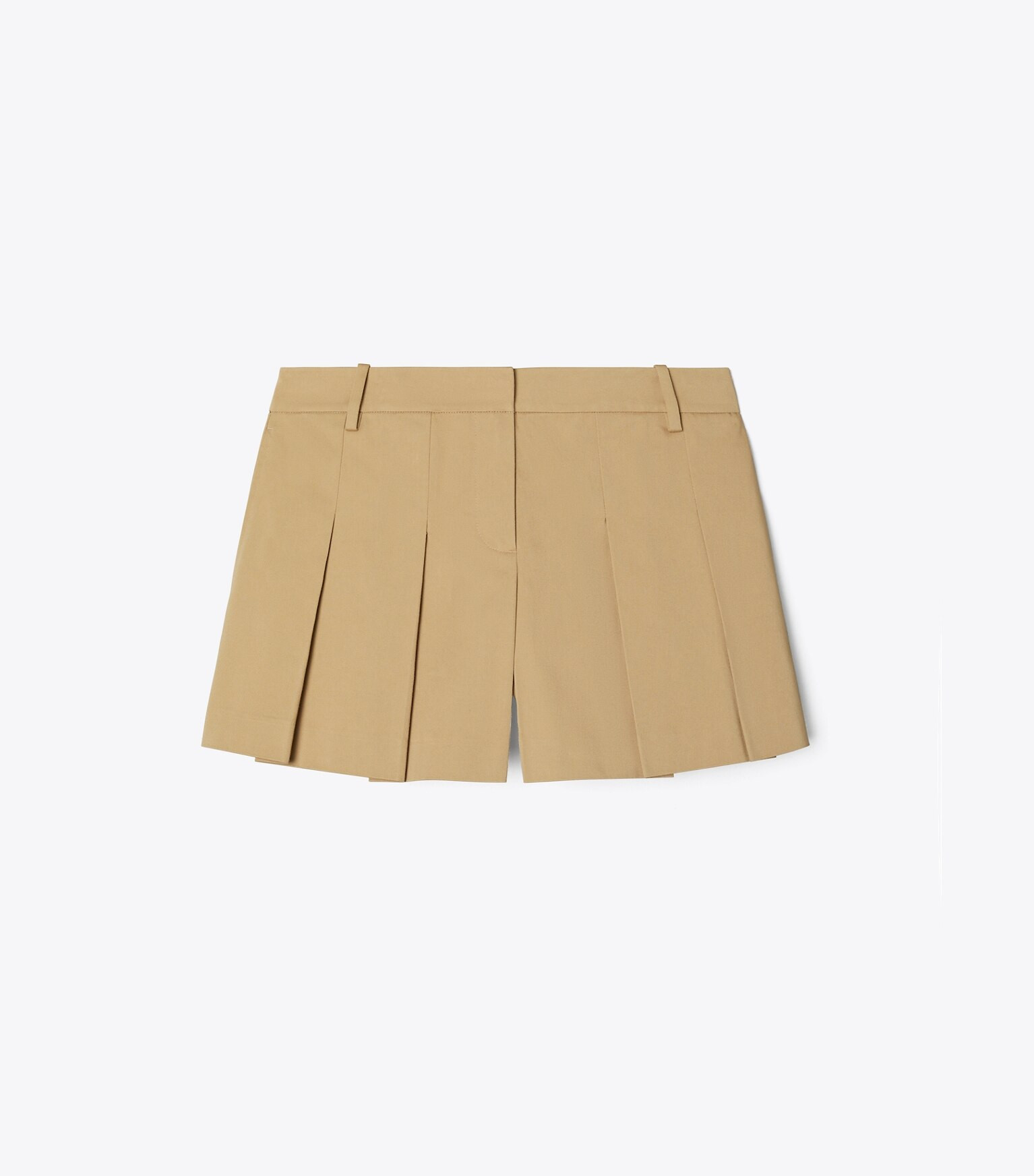 MICRO TWILL PLEATED SHORT | Tory Burch (US)