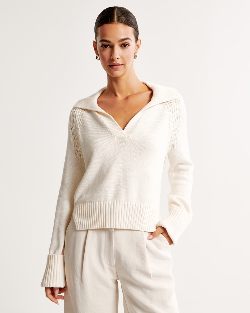 Notch-Neck Sweater | Abercrombie & Fitch (US)