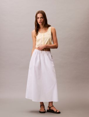 Poplin Midi Skirt | Calvin Klein | Calvin Klein (US)