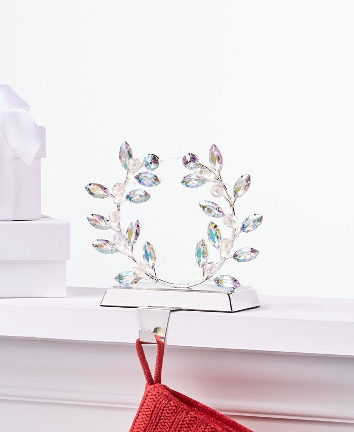 Holiday Lane Royal Holiday Light-Up Holly Leaves Stocking Holder, Created for Macy's & Reviews - ... | Macys (US)