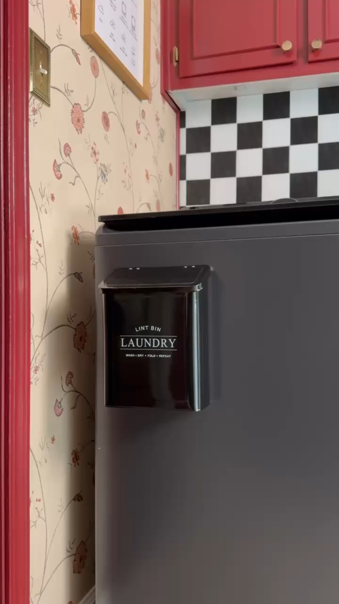 Laundry day just got a whole lot easier 🧺✨ This magnetic black laundry lint bin sticks right to the side of your dryer, keeping things neat and organized. No more running back and forth—just toss the lint in style! A functional and aesthetic upgrade every laundry room needs.

#eanesinteriors #laundryroomorganization #lintbin #laundryessentials #laundryroomdecor #organizationfinds #ltkhome #ltkfinds #modernclassicdecor #laundryroomstyl



#LTKmomlife #LTKHome #LTKvlog