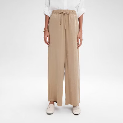 Women's High-Rise Wide Leg Pull-On Pants - A New Day™ | Target