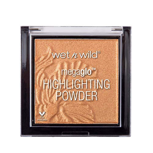 wet n wild MegaGlo Highlighting Powder, Highlighter Makeup, Shimmer Glow, Deep Gold Awesome Blossom | Amazon (US)