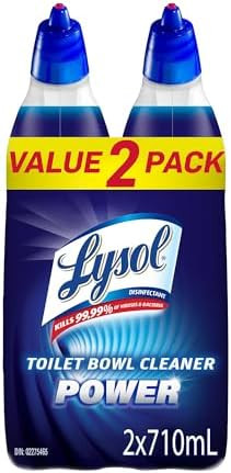 Lysol® Disinfectant Toilet Bowl Cleaner Power, (2 x 710 mL) = 1.42 L, Pack of 2, Cleaning, Disin... | Amazon (CA)