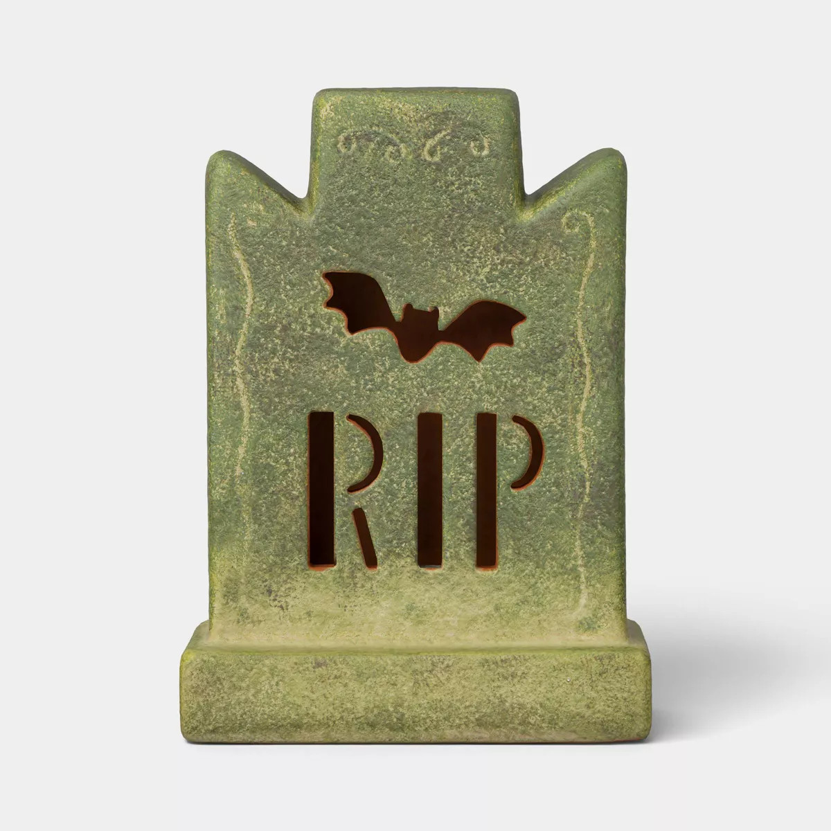 Small Terra Cotta Tombstone Decorative Sculpture - Hyde and EEK! Boutique™ Moss Green | Target