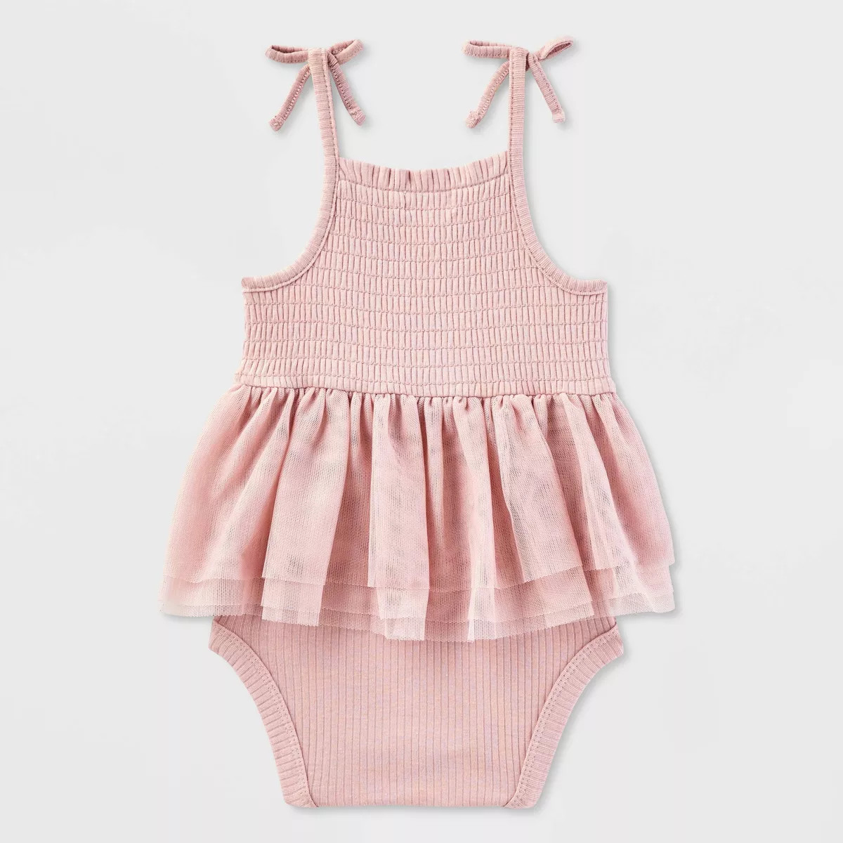 Baby Girls' Smocked Tutu Bodysuit - Cat & Jack™ Pink | Target