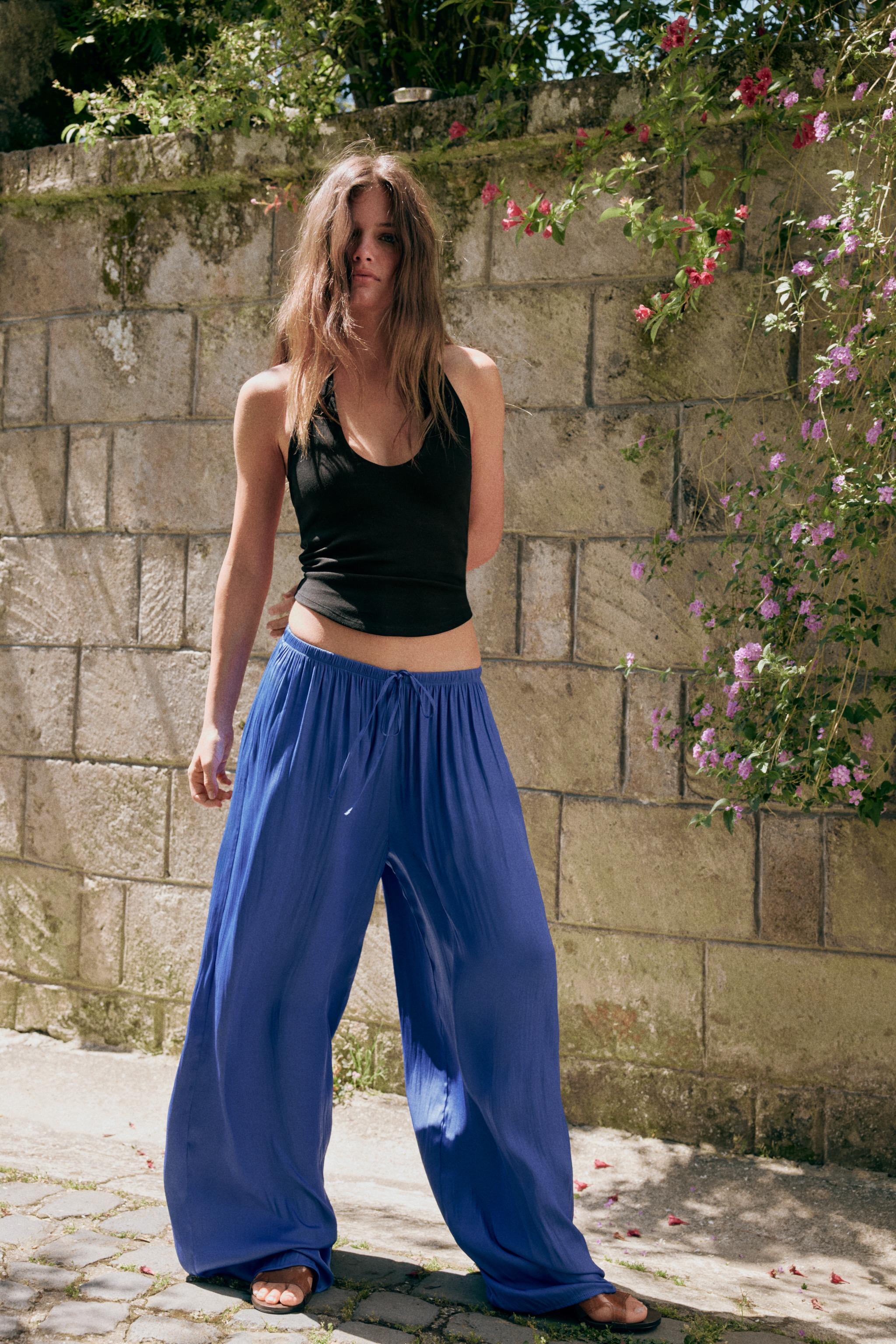 FLOWING PALAZZO TROUSERS | Zara UK