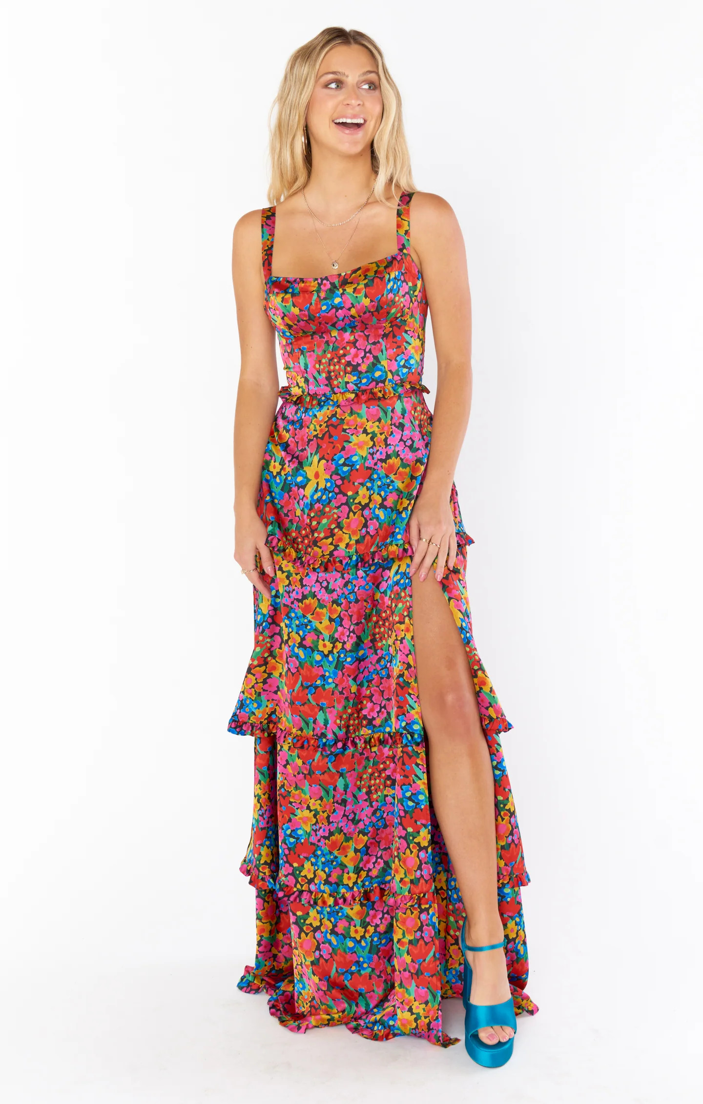 Lady Corset Dress ~ Garden Glow Luxe | Show Me Your Mumu