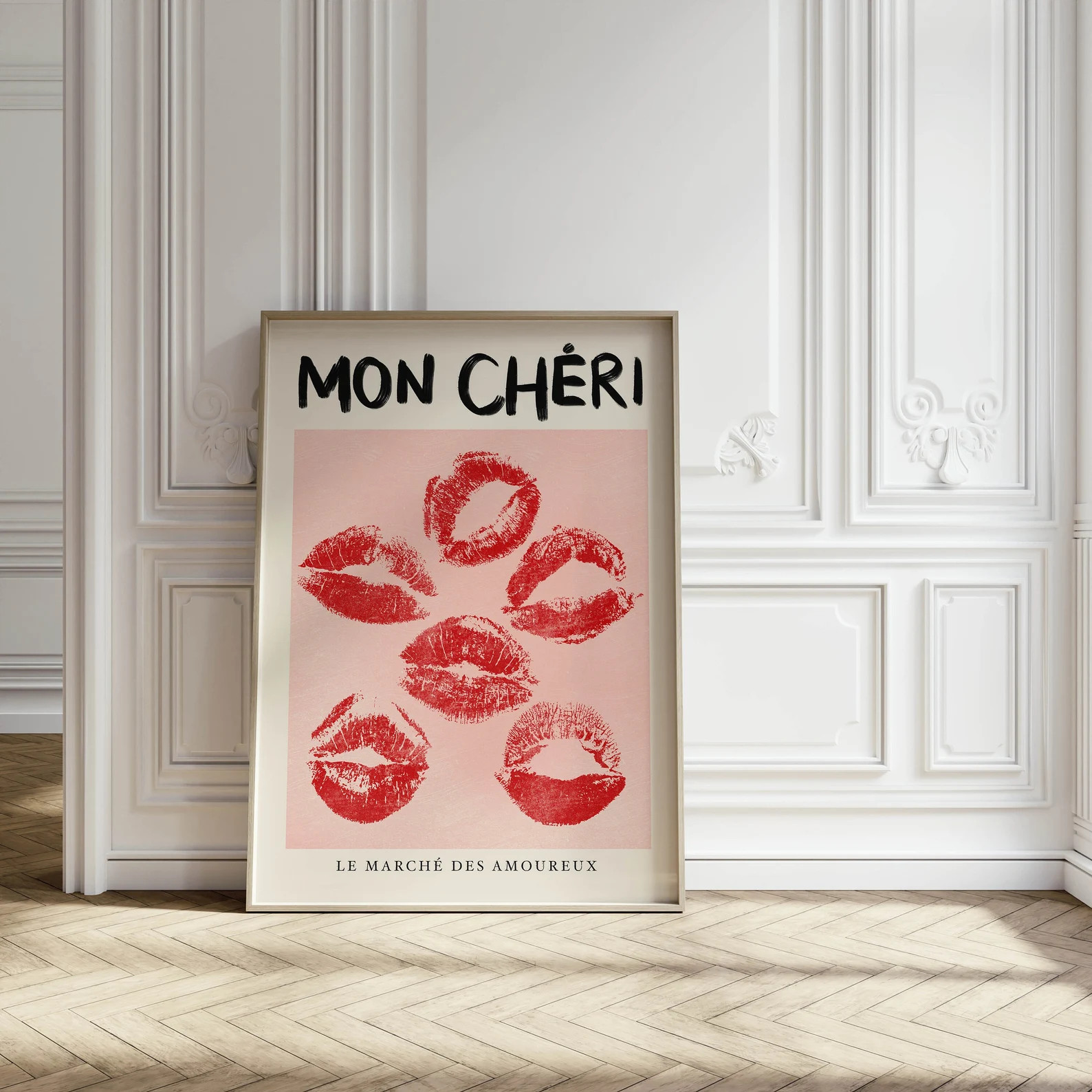 Kiss Lips Aesthetic Poster Wall Art Trendy Bedroom Decor, Trendy Art Print Coquette Room Decor, T... | Etsy (UK)