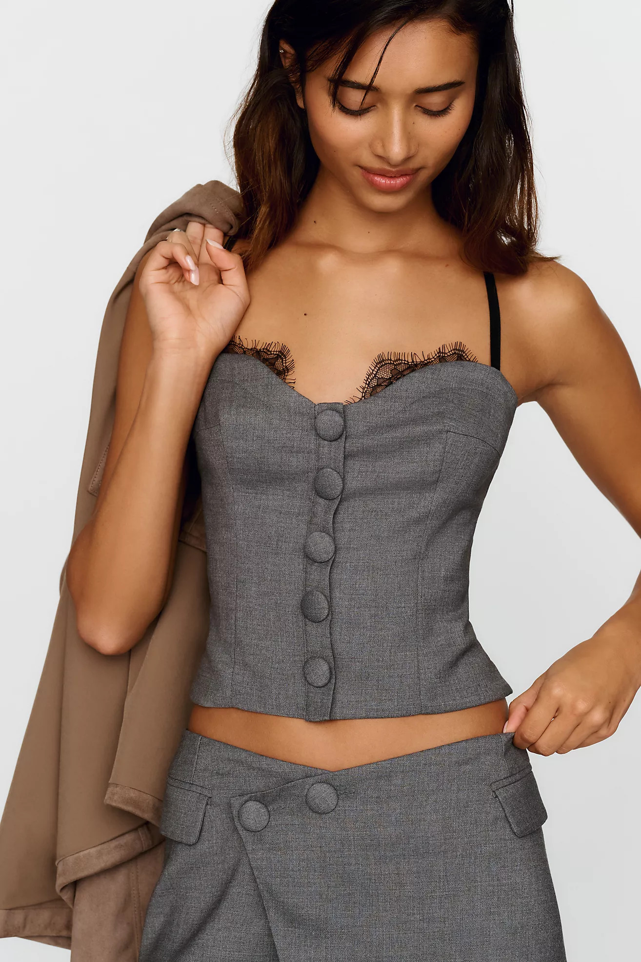 Tailored Bustier Top | Anthropologie (US)
